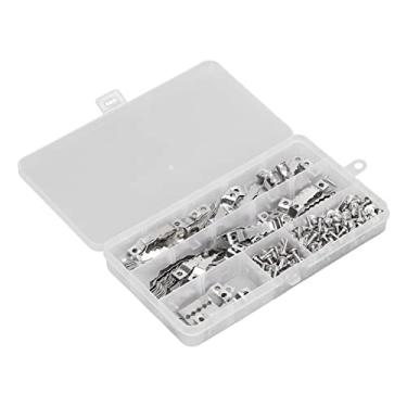 Imagem de Cabide de dente de serra com parafuso de parafuso de dupla face serrilhada gancho suspenso kit de montagem de parede de aço de alta qualidade para quadros de fotos Pinturas de