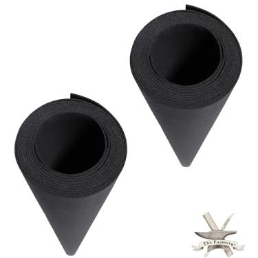 Imagem de Pacote com 2 pacotes de espuma EVA para cosplay - Pacote com 2: 1 mm de espessura (preto) Folhas extragrandes de 89 x 149 cm - Espuma de artesanato de densidade ultra alta 85 kg/m3 - por The Foamory