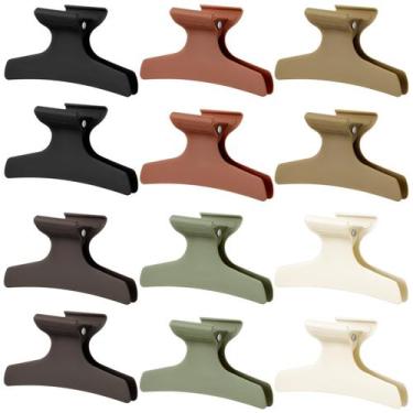 Imagem de Clipes de cabelo Butterfly Batiyeer, 12 peças para mulheres, cor Moran
