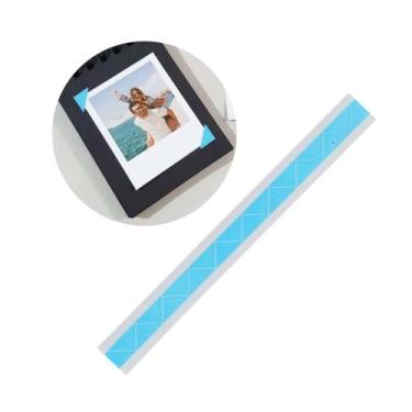 Imagem de Cantoneira Adesiva para Fotos e Scrapbook - 17 Un. Azul Claro - TUDOPR