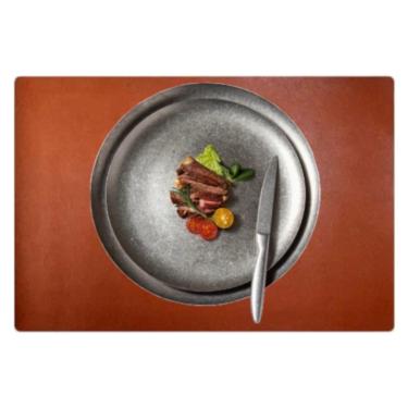 Imagem de 20 Jogo Americano Couro Impermeável Limpa Facil Para Mesa