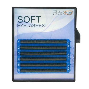 Imagem de Cílios Soft Premium Fio a Fio Perfect Lashes 6 Linhas 0,07 D 16mm - Vo