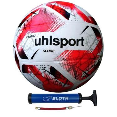Imagem de Bola Futebol de Campo Uhlsport Score Oficial + Bomba, Vermelho