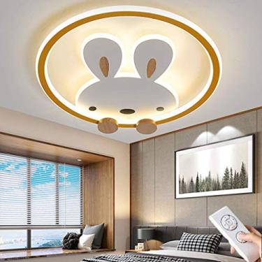 Imagem de Luminária de teto LED regulável para sala de estar, desenho animado moderno, com controle remoto, luminária de teto ajustável, lâmpada de quarto, corredor, sala de jantar, bar, iluminação in
