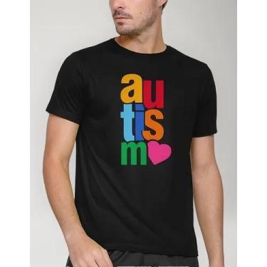 Imagem de Camiseta Camisa Adulto Feminina Masculina Algodão Campanha Abril Azul 