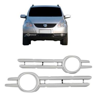 Imagem de Par Moldura Cromado Do Farol De Milha Carro Fox 2007 2008 - RF