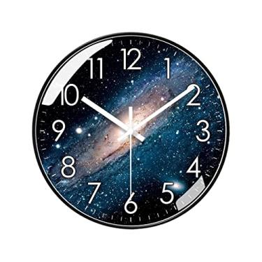 Imagem de WYUYIWH Relógio de parede 25.4 cm/30.5 cm/35.6 cm Moderno Minimalista e Moderno Relógio de Parede Casa Sala de Estar Quarto Relógio Silencioso Horloge Murale (Cor: B, Tamanho: 25.5 cm)