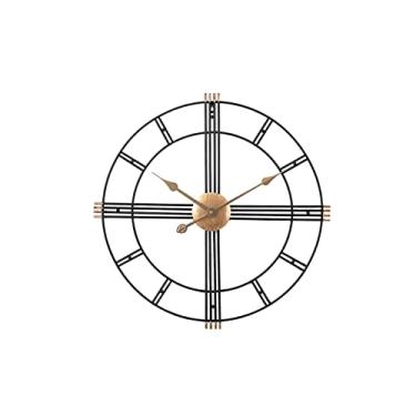 Imagem de Relógio de parede nórdico moderno minimalista relógio de sala de estar relógio decorativo de metal mudo relógio de parede relógio de decoração