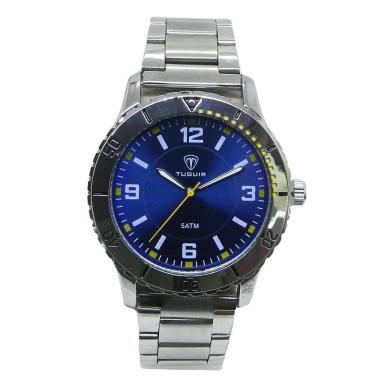 Imagem de Relógio Masculino Tuguir Analógico TG223-2C Prata e Azul