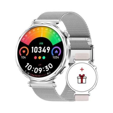 Imagem de Relógio Inteligente De Luxo Feminino Com Tela Sensível Ao Toque Em Aço