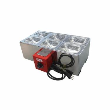 Imagem de Chocolateira Profissional derretedor Eletrico 6 cubas ZPCH06 - Zepper,