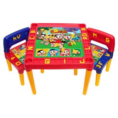 Imagem de Mesa Infantil Plástico Turma Da Mônica Didática Interativa - Tritec