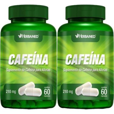 Imagem de Kit 2X Cafeina 210mg 60 Cápsulas - Herbamed-Masculino