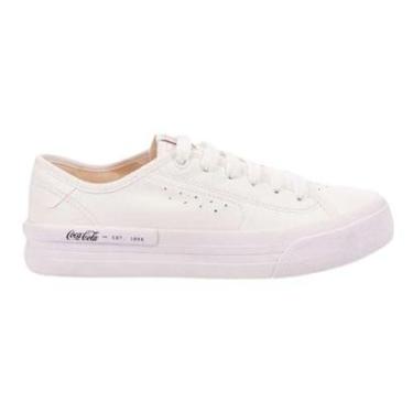 Imagem de Tênis Casual Feminino Coca-Cola Siena Town CC2387 Branco-Feminino