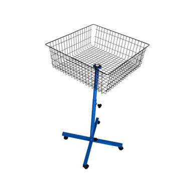 Imagem de oshhni Suporte de Armazenamento de Bolas Cross Stand Cart para Treinamento de Bolas de Tênis de Badminton