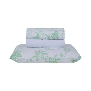 Imagem de Jogo De Lençol 3 Peças Solteiro Percal 180 Fios Homme 60% Algodão 40% 