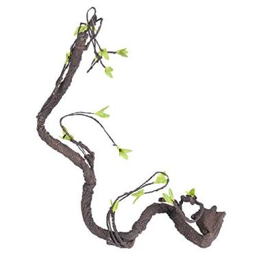 Imagem de AYNEFY Plantas Artificiais de Répteis, Videira de árvore Artificial Dobrável Flexível, Alpinista Durável para Lagartos, Cobras, Camaleões, Decoração de Terrário (WF-2)