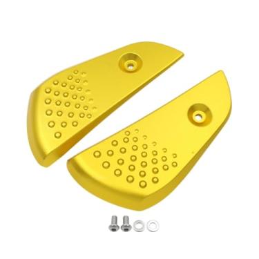 Imagem de Baoblaze Pedais de motocicleta, apoios para os pés, montagem, reparo, elegante, liga de alumínio, substituição, suporte, apoios para os pés resistentes para, Ouro