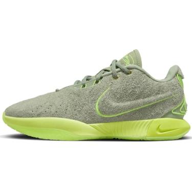 Imagem de Nike Tênis de basquete masculino Lebron XXI Conchiolin, Verde óleo/Volt/Volt, 42