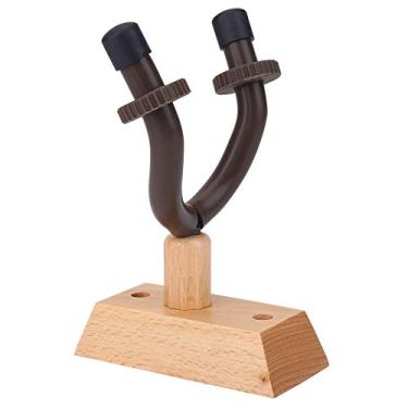 Imagem de XUXHOU Suporte de Gancho de Montagem na Parede de Guitarra de Madeira, Seguro e Sem Arranhões, para Exibir Instrumentos de Cordas, Inclui Parafusos de Montagem