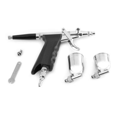Imagem de Phefop Kit de Aerógrafo Multiuso, Pistola de Pulverização de Alimentação Lateral Confortável Com Bico de 0,3 Mm para Pintura Artística e Decoração de Bolos