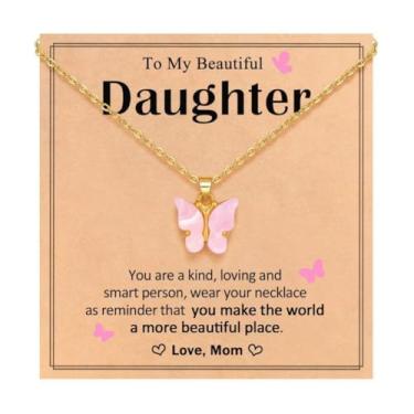 Imagem de Colar de borboleta Happy 5th 6th 7th 8th 9th 10th 11th 12th Birthday Gifts Necklace Gifts For Family Members, One Size, Metal, Sem Pedra Preciosa