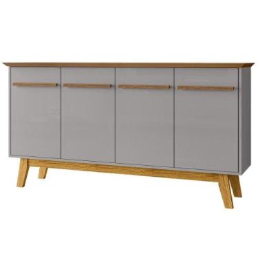 Imagem de Balcao Buffet 4 Portas Opala 160 Cm Bechara Cinamomo Off White - BECHA