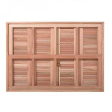 Imagem de Kit com 2 Janelas Guilhotina com Ferragem Je821 Esel 100x150x12cm