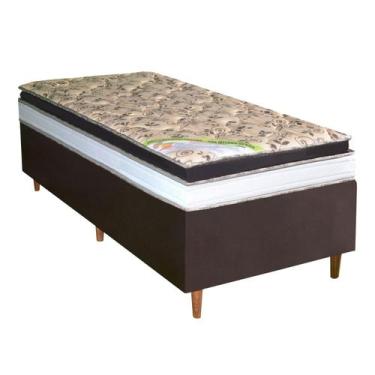 Imagem de Colchão Solteiro D33 Dallas + Base 088x188x60 - Bom Pastor