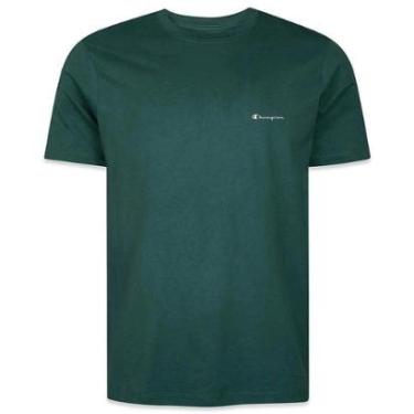 Imagem de Camiseta Champion Malhão Mc Mini Logo Embroidery Azul-Masculino