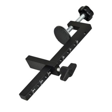 Imagem de Chiffonade Braçadeira C de mesa 10-140 mm | Suporte de montagem de braçadeira de mesa de liga de alumínio com parafuso de ajuste fino para marcenaria, escritório, artesanato, design antiderrapante