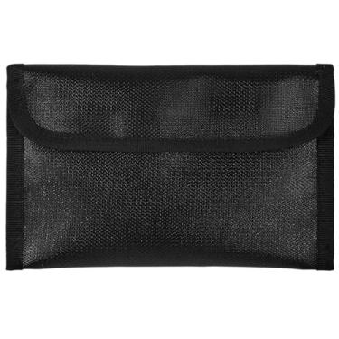 Imagem de Ptwola Bolsa de documentos à prova d'água à prova de fogo, bolsas bancárias, porta-documentos, resistente à água, à prova de fogo, bolsa organizadora com zíper, bolsa organizadora de 12,7 x 20,3 cm