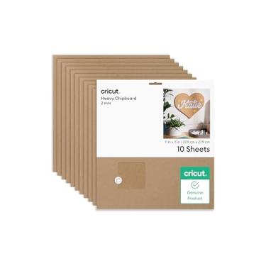 Imagem de Cricut Aglomerado pesado – 10 folhas de 2 mm (28 x 28 cm) – Material durável e versátil para artesanato DIY – Compatível com Cricut Maker