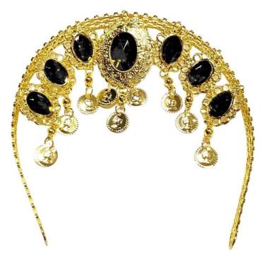 Imagem de Tiara Testeira com Pedras Dança do Ventre/ Cigana/ Indiana - TTP-U - A