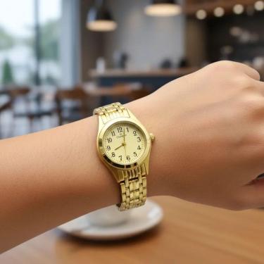 Imagem de Relogio dourado Champion original feminino CH27069G-Feminino