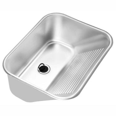 Imagem de Tanque Em Aço Inox Monobloco Ghelplus Para Embutir 53,3x43cm