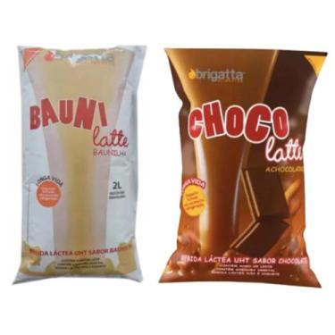 Imagem de Kit Mistura Lactea Chocolate + Baunilha Brigatta 2 Kg