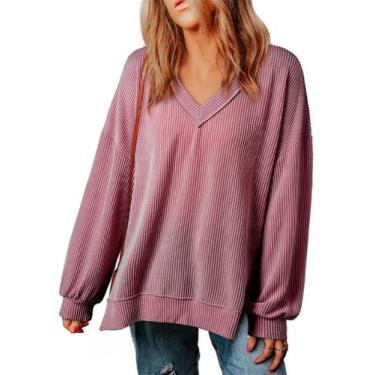 Imagem de Camisa feminina EVALESS, manga comprida, leve, moda 2024