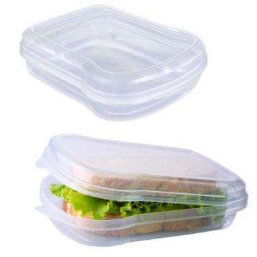 Imagem de Sanduicheira Para Pão De Forma Lanche Recreio e Uso Infantil Kit 2 Uni