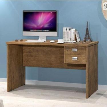 Imagem de Escrivaninha Mesa Escritório 2 Gavetas 120cm Thor J&A Móveis - Yescasa