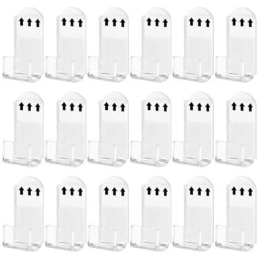 Imagem de Conjunto de 18 suportes para discos de vinil, prateleiras de exibição de parede de acrílico transparente, prateleiras invisíveis para capas de álbum de 12 Lp, fácil instalação sem perfuração