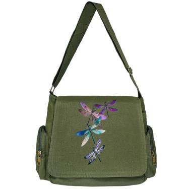 Imagem de VODIU Bolsa carteiro com padrão personalizado, bolsas transversais de lona fofas para mulheres/homens, bolsas de ombro Hobo com bolsos