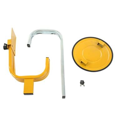Imagem de RiToEasysports Braçadeira de Roda Ajustável Com Trava Antifurto para Veículos, Ajuste Universal para Carros, Caminhões, Suvs, Alta Visibilidade, Aço Durável, Design de Liga de Alumínio