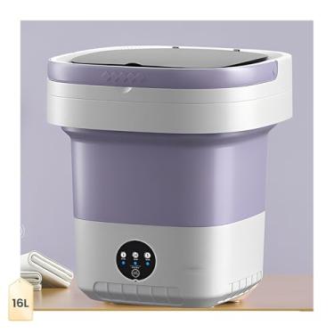 Imagem de Máquina de lavar portátil de 16 L, mini máquina de lavar dobrável e leve, lavadora rápida e conveniente para roupas, meias e roupas íntimas, Lavadoras Portatiles para apartamentos para dormitórios