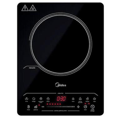 Imagem de Cooktop 1 Boca Midea Vitrocerâmico Indução Preto 127V - CYAD, Preto, 1