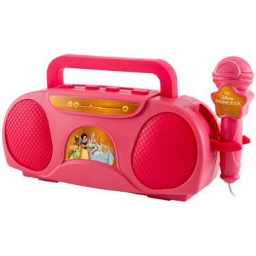 Imagem de Caixa de Som Amplificada Candide Disney Princesas Boom Box Karaokê, Ro