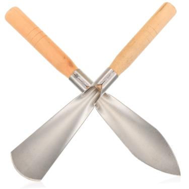 Imagem de BESPORTBLE 2 peças de aço inoxidável resistentes ferramentas de jardim espátulas pá para trabalho ao ar livre ferramentas de plantio de jardim pá de escavação