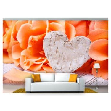 Imagem de Papel De Parede Flores Rosas Romantico 3D  Nfl248 - Você Decora