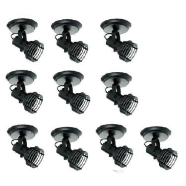 Imagem de Kit 10x Spot Par20 Bulbo Led 550/1 Hiperlight Preto