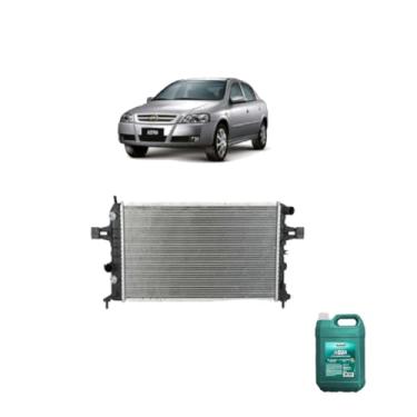 Imagem de Kit Radiador GM Vectra 2.0/2.4 06/ 16V Com Ar + Água Desmineralizada RadiadorNaq 5LT